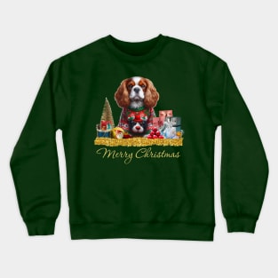 Merry Christmas King Charles Spaniel Crewneck Sweatshirt